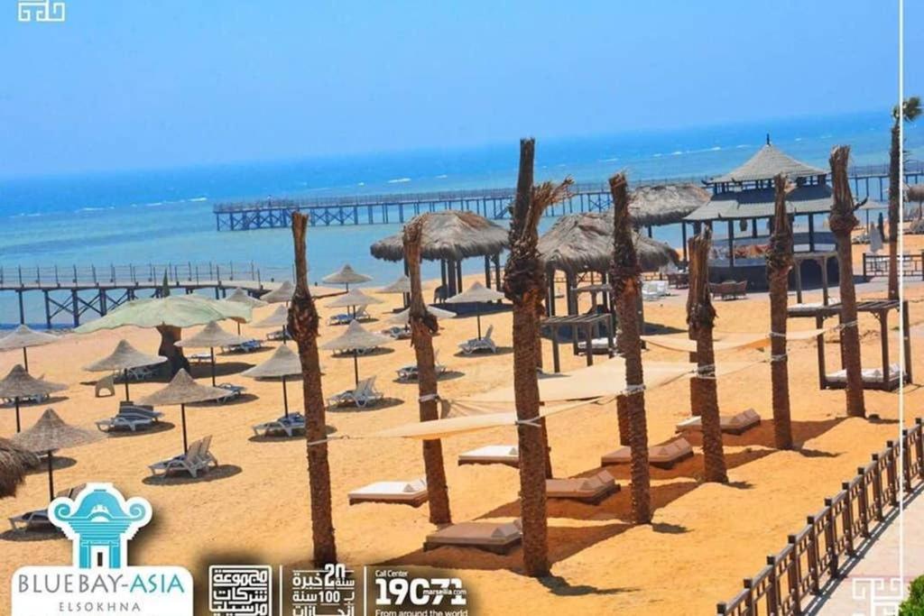 Amazing Chalet At Bluebay Asian Resort Pool View - Families Only Айн Сохна Екстериор снимка